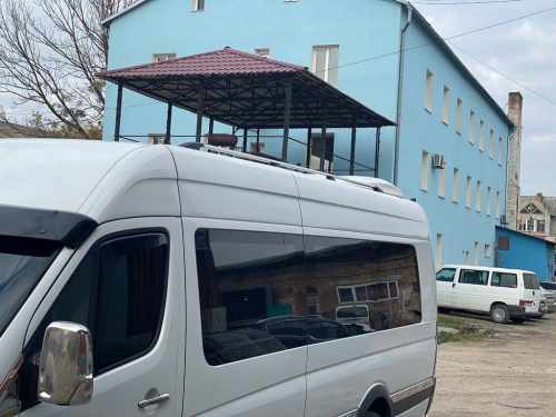 Рейлінги DD (2 шт., алюм) 265 см, Чорний мат для Citroen Jumper 2007↗ та 2014↗ мм.