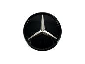 Логотипи Chrome Black скляний (муляж дистроніка) на Mercedes-Benz S-Class Coupe C217 2015-2017 року