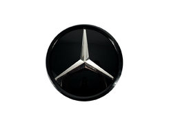 Логотипы Chrome Black стеклянный (муляж дистроника) на Mercedes-Benz V-Class W447 2014-2019 года.