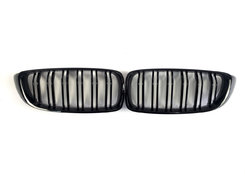 Решетка Черный глянец (Двойные M-Look) Китай на BMW 4 Series F32/F33 2013-2020 года