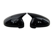 Накладки на дзеркала Чорний глянець на AUDI A4 B9 2015-2019 року