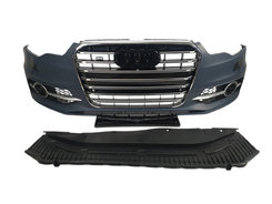 Передній бампер (S-Line) V2 на AUDI A6 C7 2011-2014 року
