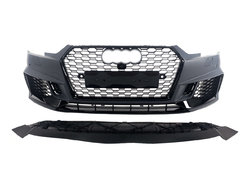 Передній бампер ( в стилі RS4 без радарів V1 ) на AUDI A4 B9 2015-2019 року