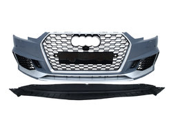 Передній бампер ( в стилі RS4 без радарів V2 ) на AUDI A4 B9 2015-2019 року