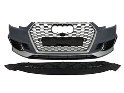 Передній бампер ( в стилі RS4 без радарів V3 ) на AUDI A4 B9 2015-2019 року