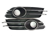 Решітка в бампер Chrome Black (Звичайні під туманки) на AUDI A6 C7 2011-2014 року