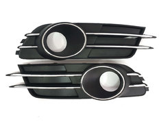Решетки в бампер Chrome Black (Обычные под туманки) на AUDI A6 C7 2011-2014 года