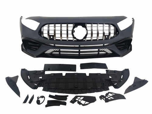 Передній бампер (стиль AMG45) на Mercedes-Benz A-Class W177 2018-2022.