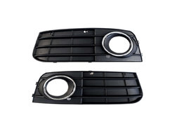 Решетки в бампер Chrome Black на AUDI A4 B8 2007-2011 года