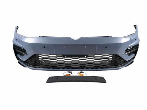 Передній бампер (стиль R-Line) на Volkswagen Golf VII 2017-2020 року