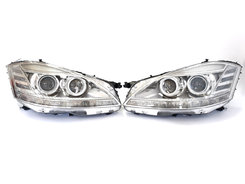 Передние фары (Bi-Xenon LCI) замена к рестайлингу на Mercedes-Benz S-Class W221 2005-2009 года