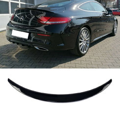 Спойлер Чорний глянець (стиль S63) Coupe на Mercedes-Benz C-Class W205 2014-2018 року