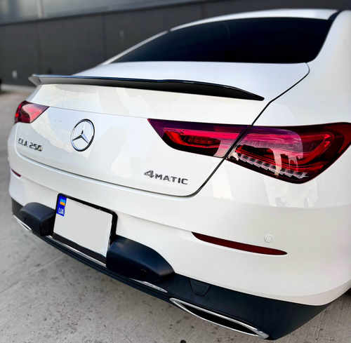 Спойлер Чорний глянець на Mercedes-Benz CLA-Class C118 2019-2022 року