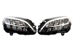 Передние фары Led High Performance (оригинал комплектные) на Mercedes-Benz C-Class W205 2018-2021 года