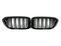 Решетка Черный глянец (Двойные M-Look) Китай на BMW 5 Series G30/G31 2017-2020 года