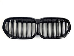 Решетка Черный глянец (Двойные M-Look) на BMW X1 F48 2019-2022 года