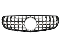 Решетка радиатора Chrome Black (без места под камеру) GT на Mercedes-Benz GLC-Class X253 2015-2019 года