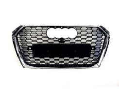 Решетка радиатора Chrome Black (в стиле RS4) на AUDI A4 B9 2015-2019 года