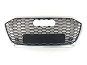 Решітка радіатора Black Silver ( в стилі RS6 ) на AUDI A6 C8 2018-2023 року