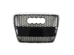 Решітка радіатора Chrome Black (в стилі RS6) під PDC на AUDI A6 C6 2004-2011 року