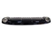 Дифузор (заднього бампера) Full Black/Chrome Pipe (в стилі RSQ7) на AUDI Q7 4M 2015-2020 року
