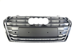 Решетка радиатора Silver Chrome ( в стиле S5 ) на AUDI A5 B9 2016-2020 года