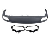 Дифузор (заднього бампера) Під фарбування (в стилі W12) на AUDI A8 D4 2010-2014 року