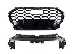 Решетка радиатора Full Black (в стиле SQ) на AUDI Q5 80A 2020-2023 года
