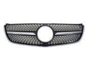 Грати радіатора Black (з місцем під камеру) Diamond на Mercedes-Benz V-Class W447 2014-2019 року