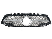 Грати радіатора Silver (з місцем під камеру) Diamond на Mercedes-Benz A-Class W177 2018-2022 року