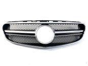 Решітка радіатора Silver Matte AMG + рамка на Mercedes-Benz E-Class W212 2013-2016 року