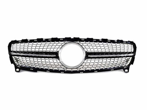 Решітка радіатора Black Diamond на Mercedes-Benz A-Class W176 2016-2018 року