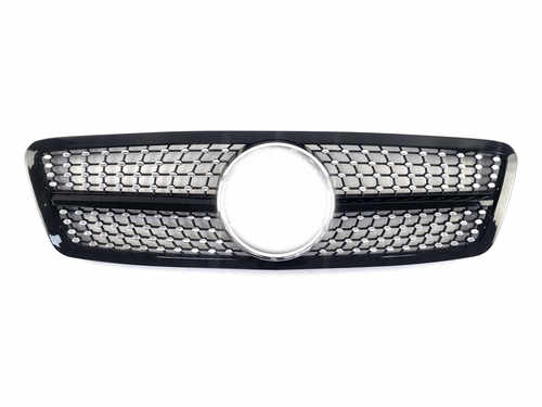 Решітка радіатора Black Diamond на Mercedes-Benz C-Class W203 2000-2007 року