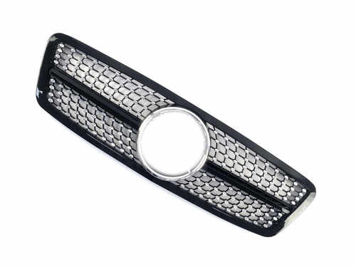 Решітка радіатора Black Diamond на Mercedes-Benz C-Class W203 2000-2007 року
