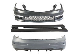 Комплект обвесов (стиль C63 AMG) на Mercedes-Benz C-Class W204 2007-2014 года.