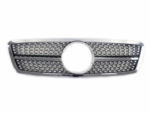 Решітка радіатора Silver Diamond на Mercedes-Benz C-Class W203 2000-2007 року