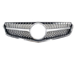 Решетка радиатора Silver Diamond на Mercedes-Benz E-Class Coupe C207 2009-2013 года