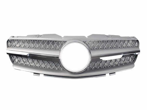 Грати радіатора Silver SL на Mercedes-Benz SL-Class R230 2001-2006 року