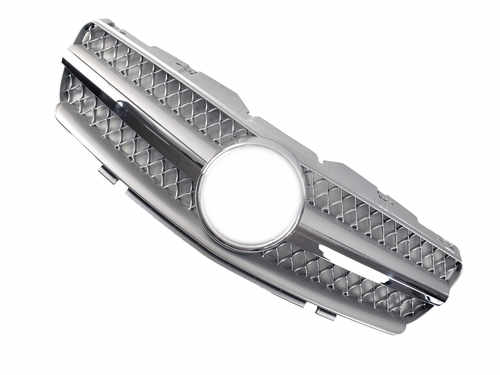 Грати радіатора Silver SL на Mercedes-Benz SL-Class R230 2001-2006 року
