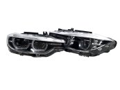 Передні фари Full Led (комплектні з блоками) Silver на BMW 3 Series F30/F31 2011-2018 року
