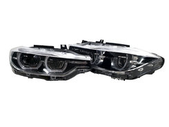 Передние фары Full Led (комплектные с блоками) Silver на BMW 3 Series F30/F31 2011-2018 года