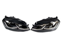 Передние фары (Full Led стиль VW Golf 7 2017+) на Volkswagen Golf VII 2012-2017 года