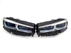 Передние фары (Laser) оригинал комплектные на BMW 7 Series G11/G12 2019-2023 года