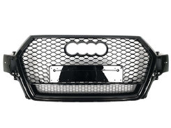 Решетка радиатора Full Black (в стиле RSQ7 quattro) на AUDI Q7 4M 2015-2020 года