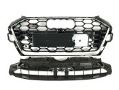 Решітка радіатора Chrome Black (в стилі S4) на AUDI A4 B9 2019-2023 року