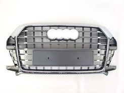 Решетка радиатора Silver Chrome ( в стиле SQ3 ) на AUDI Q3 8U 2014-2018 года