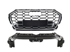 Решетка радиатора Silver black ( в стиле SQ5 ) на AUDI Q5 80A 2020-2023 года