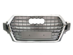 Решетка радиатора Silver Chrome ( в стиле SQ7 ) на AUDI Q7 4M 2015-2020 года