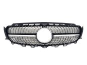Грати радіатора Black (з місцем під камеру) Diamond на Mercedes-Benz E-Class W213 2016-2020 року