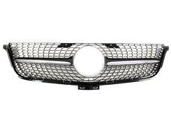 Решетка радиатора Black Diamond на Mercedes-Benz ML-Class W166 2011-2015 года